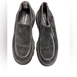 Giraudon Sport New York Black Suede Slip-On Loafers